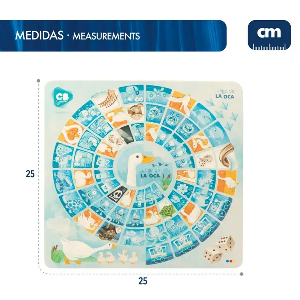 Parchís and Oca Board CB Games 25 x 1 x 25 cm (25 Pieces) (6 Units)