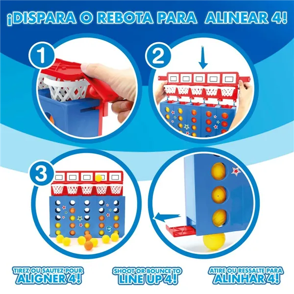 4 in a Row Colorbaby 36,5 x 29 x 7 cm (6 Units)