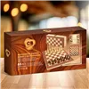 Chess and Checkers Board CB Games Wood Backgammon (6 Units)