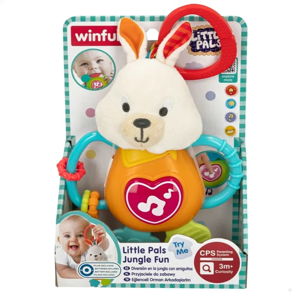 Rattle Cuddly Toy Winfun 14 x 19 x 6,5 cm (6 Units)