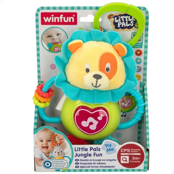 Rattle Cuddly Toy Winfun 14 x 19 x 6,5 cm (6 Units)