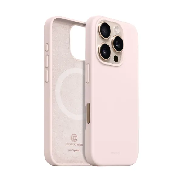 Crong Color Cover Magnetic - iPhone 16 Pro MagSafe Case (Sand Pink)