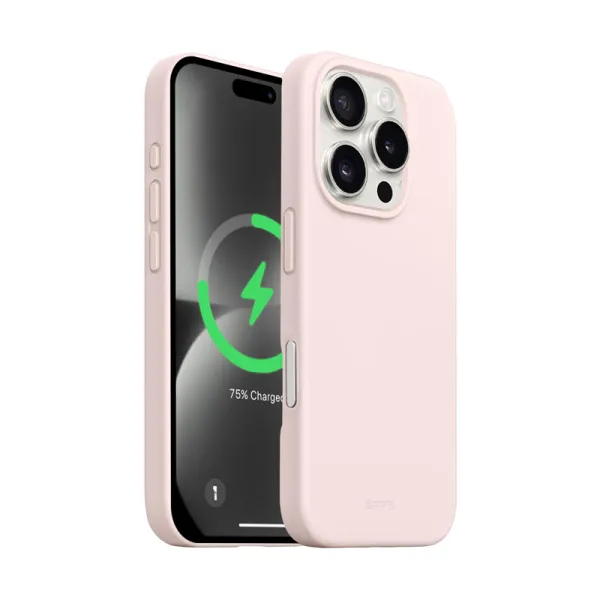Crong Color Cover Magnetic - iPhone 16 Pro MagSafe Case (Sand Pink)