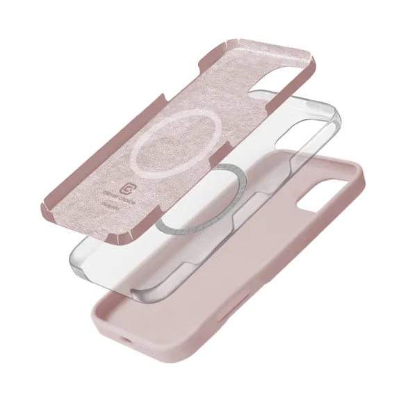 Crong Color Cover Magnetic - iPhone 16 Pro MagSafe Case (Sand Pink)