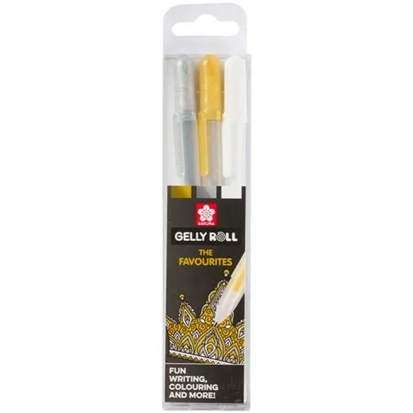 Gel pen Talens POXPGBMIX3A White (3 Units) (Refurbished A+)