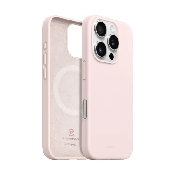 Crong Color Cover Magnetic - iPhone 16 Pro MagSafe Case (Sand Pink)