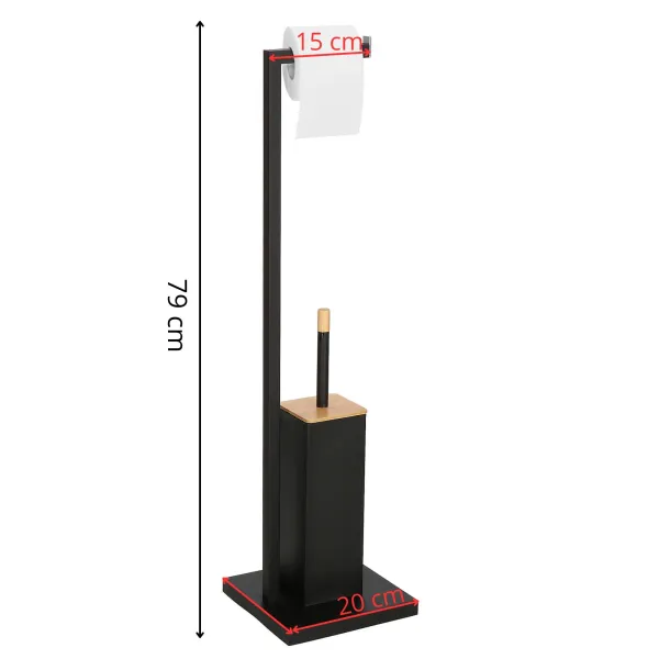 Toilet paper and brush stand Springos TB0013