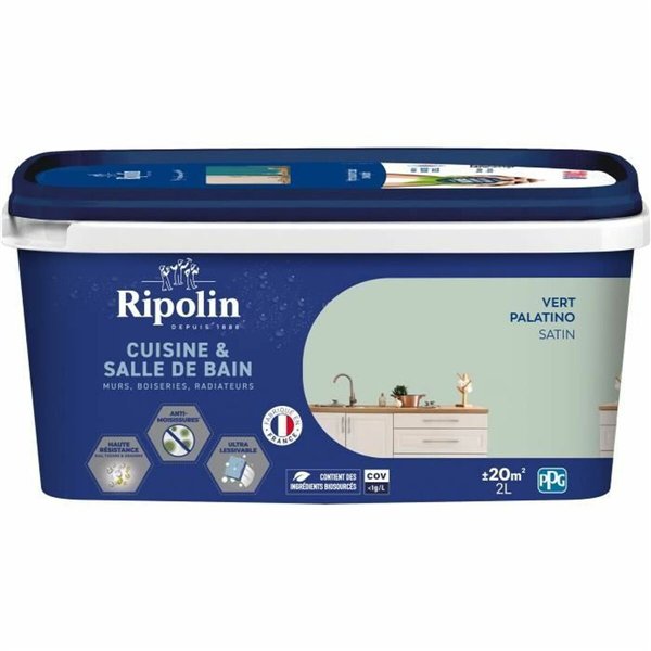Primer Paint Ripolin Vert Satin finish 2 L