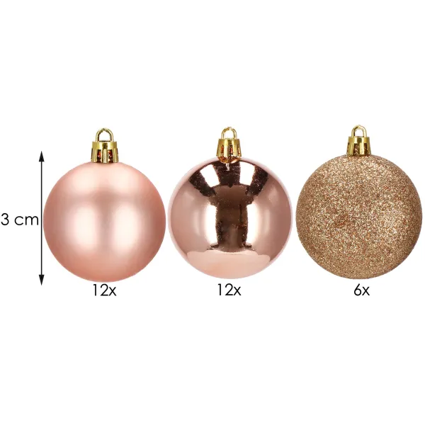 Joulupallot Springos CA0012 3cm 30 kpl