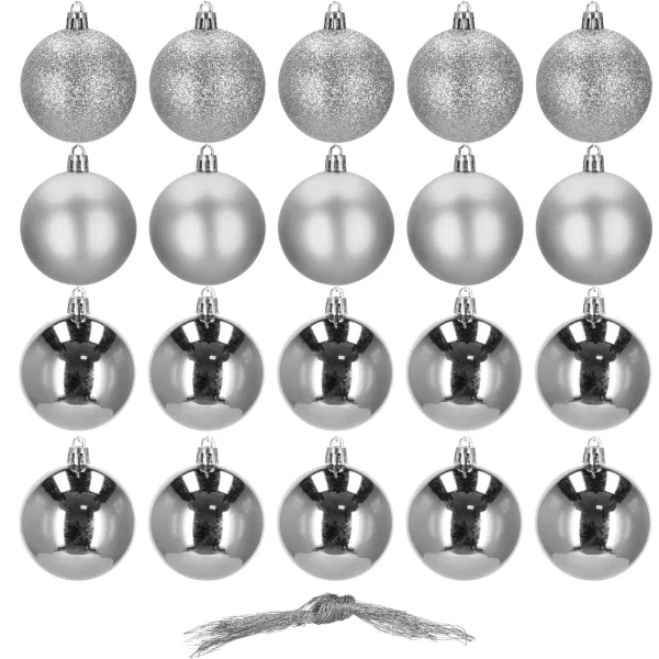Ziemassvētku eglīšu rotājumu komplekts Springos CA0095 4cm 20gab