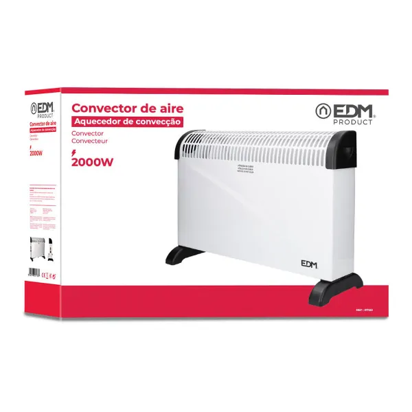 Elektrische convectieverwarming EDM 07133 07133 Balts 2000 W
