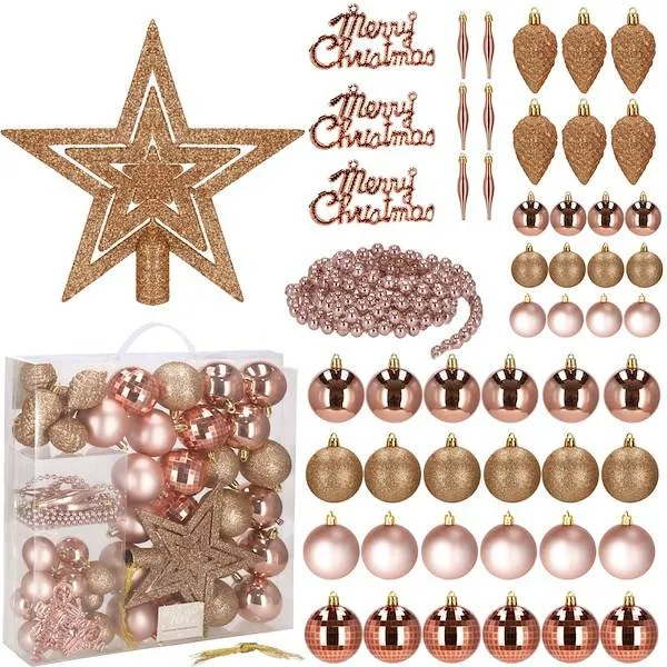 Christmas tree decoration Springos CA0126, 51 pcs.