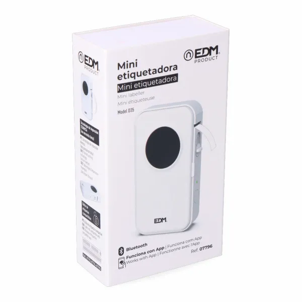 Termaalprinter EDM 07796 07796 Bluetooth Valge