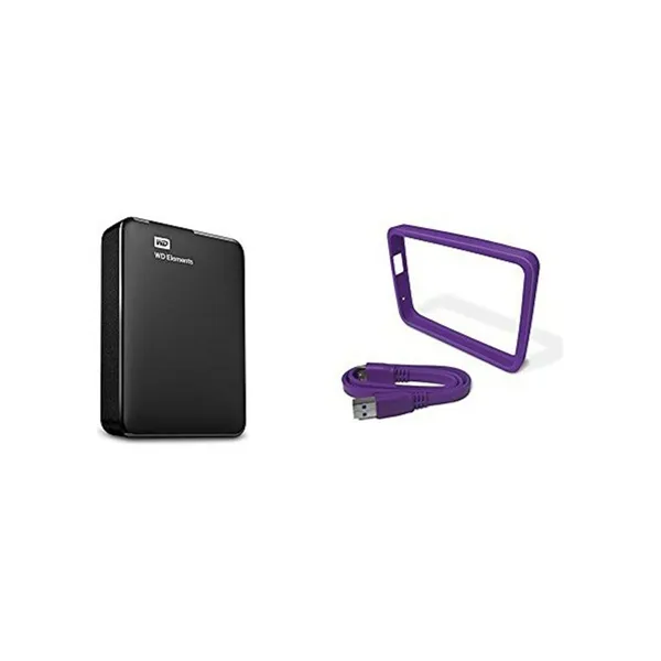 External Hard Drive Western Digital WD Elements Portable Black 4TB