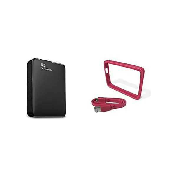 External Hard Drive Western Digital WD Elements Portable Black 4TB