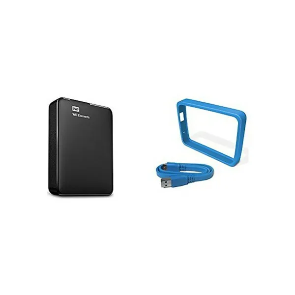 External Hard Drive Western Digital WD Elements Portable Black 4TB