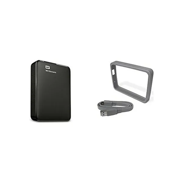 External Hard Drive Western Digital WD Elements Portable Black 4TB