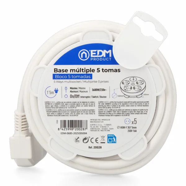 Circuit board EDM 20028 White 3680 W (1,5 m)