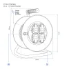 Pikendusjuhe EDM 20135 Must