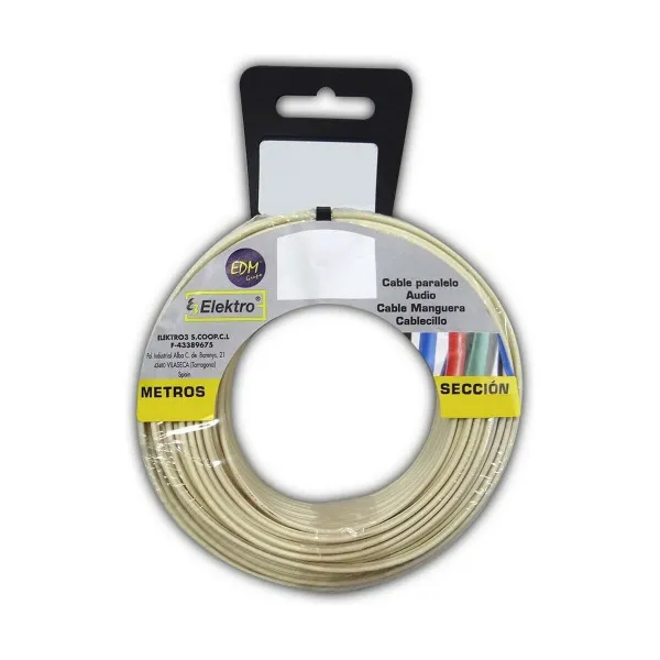 Kabelis EDM 28082 Balts 50 m