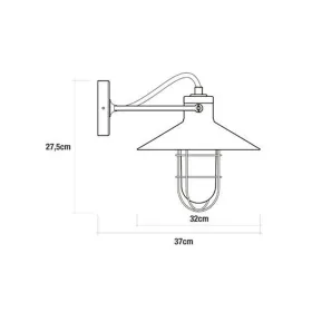 Wall Light EDM 32103 Black 60 W