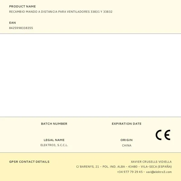 Remote control EDM 33835