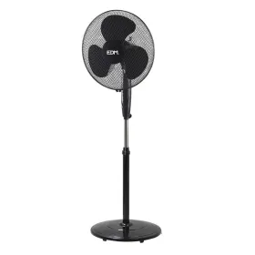 Staande ventilator EDM Melns 45 W