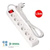 Power Socket - 6 Sockets with Switch EDM 41012 Schuko (1,5 m)