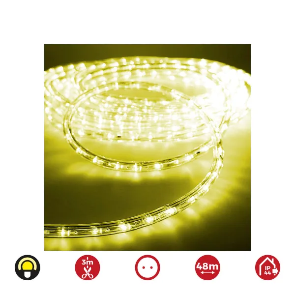 Šļūtene LED EDM 72707 Flexiled Dzeltens
