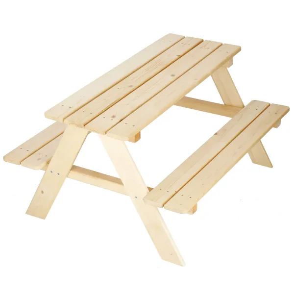 Деревянный садовый стол для пикника для детей Springos BE003 90x79x50 см