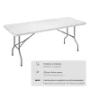 Folding Table EDM 75130 White