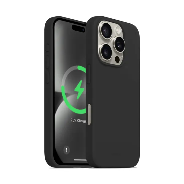 Crong Color Cover Magnetic - iPhone 16 Pro MagSafe Case (Black)