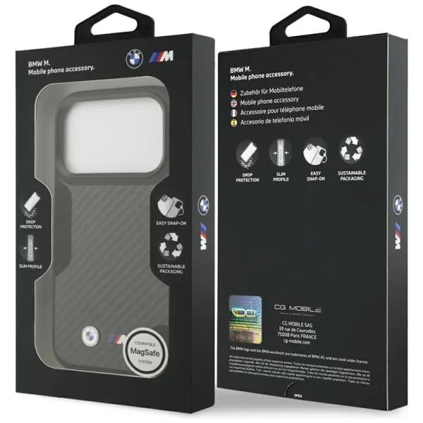 BMW M Kevlar Matt MagSafe - iPhone 17 Pro Case (Black)