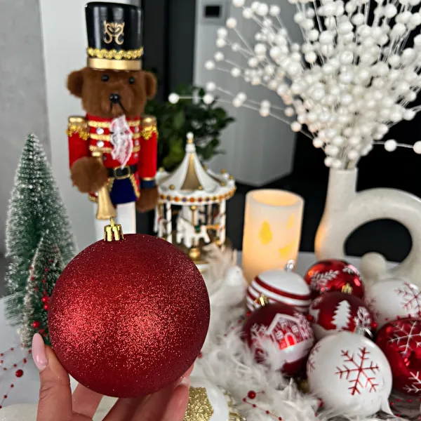 Christmas Tree Ornament Set Springos CA0090, 10 cm, 6 pcs