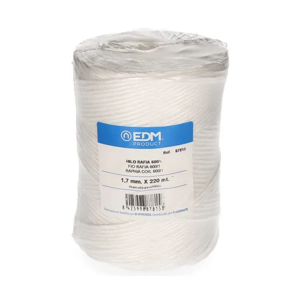 Niidi pool EDM Valge Raffia polüpropüleen