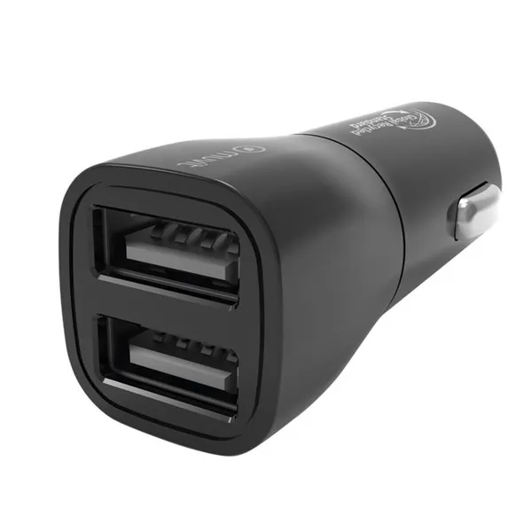 USB Car Charger with 2 Ports Muvit Black