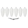 Christmas tree pendants cones Springos CA1170 6 pcs 14 cm