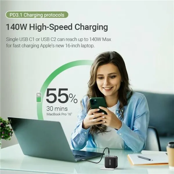 Wall Charger Vention FEIB0-EU