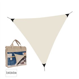 Awning Lifetime Cream Triangular 3,6 x 3,6 x 3,6 m
