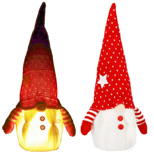 Christmas gnome with led lighting Springos CA1246 33 cm