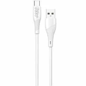 Кабель USB A — USB-C Myway Белый Чёрный 1 m
