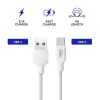 USB A - USB-C Kaabel Myway Valge Must 1 m