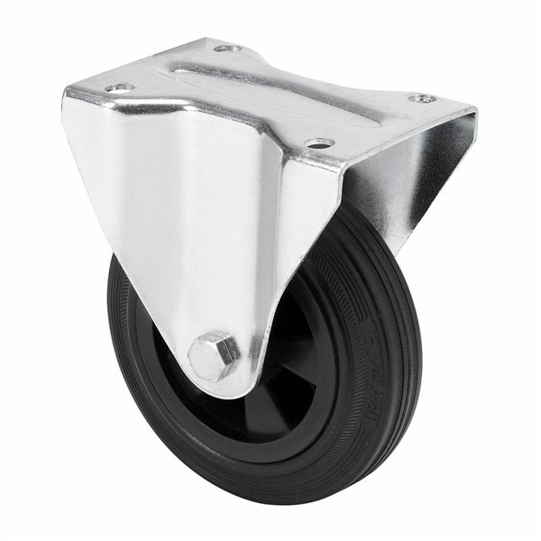 Rueda Ruedas Alex Black Rubber Poliamix Ø 12 cm 110 kg