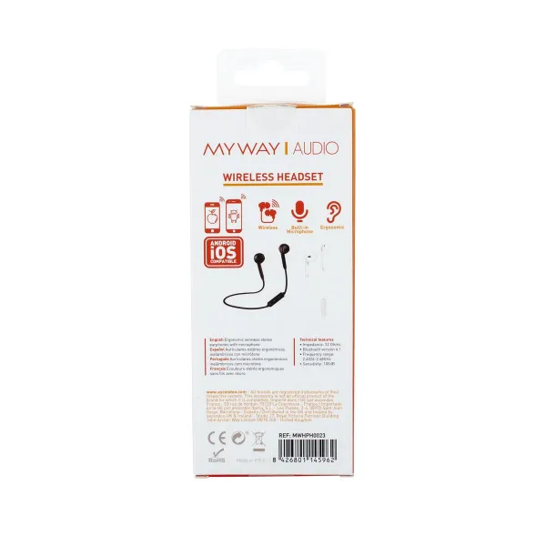 Bluetooth Kuulokkeet Mikrofonilla Myway