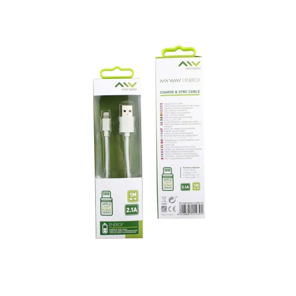 USB - Lightning kaapeli Myway MWUSC0021