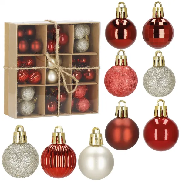 Springos Christmas Tree Decoration Set CA1130 54 pcs 3 cm