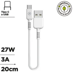 USB Kabelis Muvit Balts 20 cm