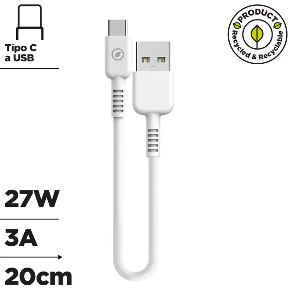 USB-кабель Muvit Белый 20 cm