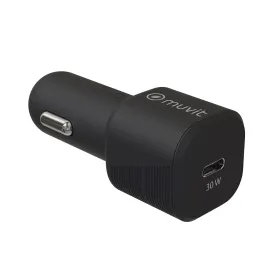 USB mašīnas Lādētājs Muvit Melns 30 W