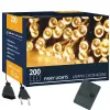 Joulukuusen valot Springos CL0204 200 Led 15,5 m lämmin valkoinen